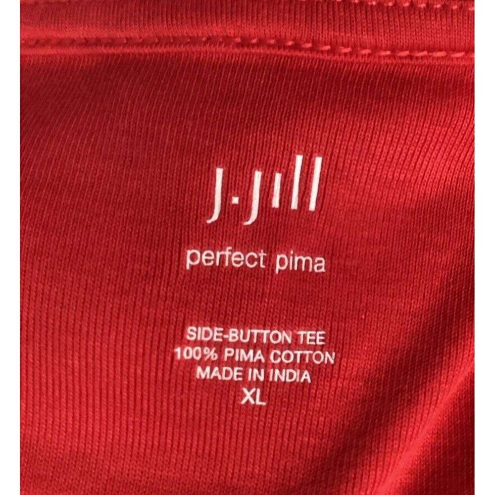J JILL Women's (Size XL) Long Sleeve Round Neck Shirt 100% Pima Cotton 60G - Picture 3 of 4
